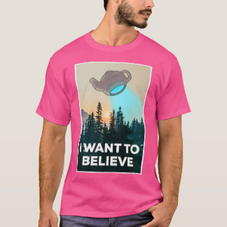 Camiseta Quiero Creer En La Tetera Russells - Filósofo