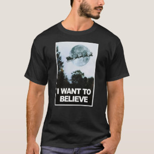 Camiseta Quiero creer, en Santa