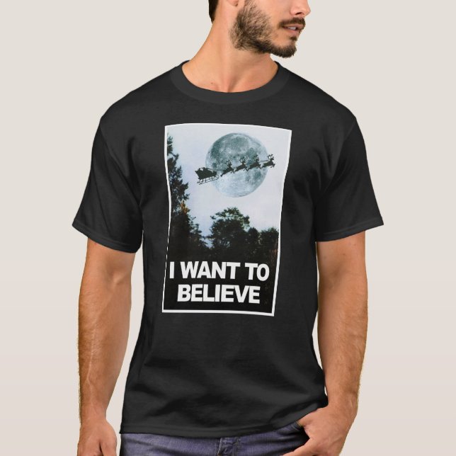 Camiseta Quiero creer, en Santa (Anverso)