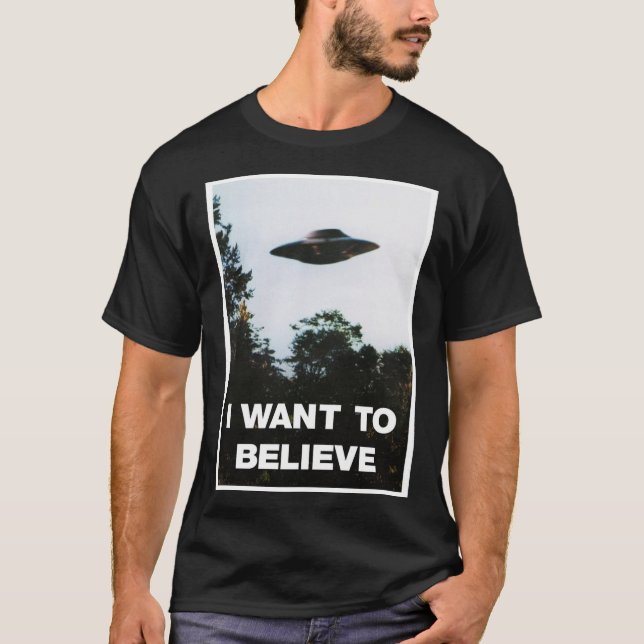 Camiseta Quiero Creer Poster Poster De Archivos X (Anverso)