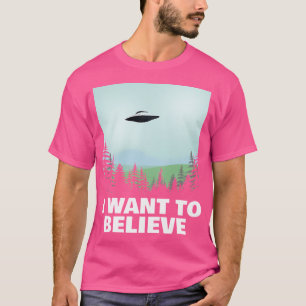 Camiseta Quiero creer que el Poster de archivos X es arte d