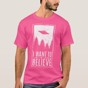 Camiseta Quiero Creer Que Ufo Alien Hunter Conspiration The