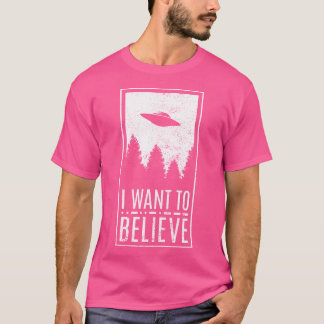 Camiseta Quiero Creer Que Ufo Alien Hunter Conspiration The