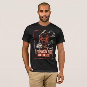 Camiseta Quiero creer - Retro Alien Tee