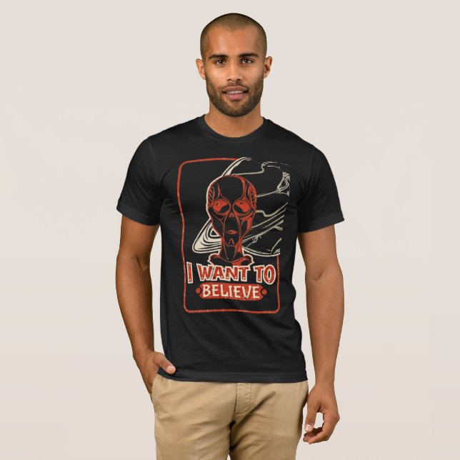 Camiseta Quiero creer - Retro Alien Tee (Anverso completo)