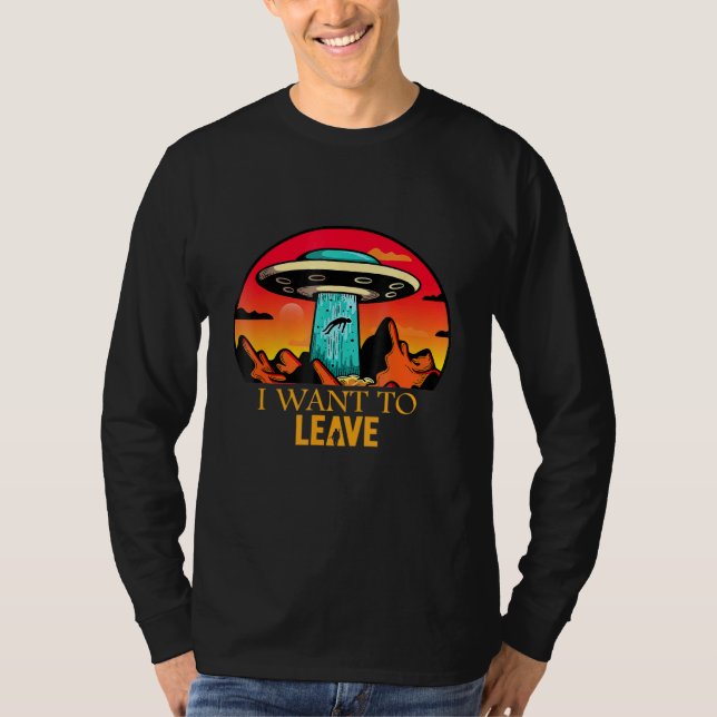 Camiseta Quiero Dejar El Secuestro Extraterrestre De Ali (Anverso)