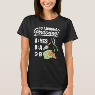 Camiseta ¿Quiero el Abc de Jardinería Plantas Vintage Jardi