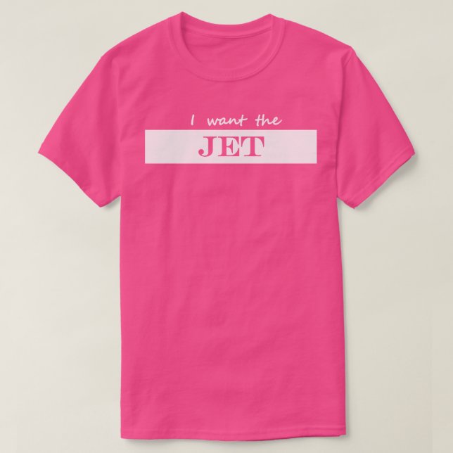 Camiseta quiero el jet (Diseño del anverso)