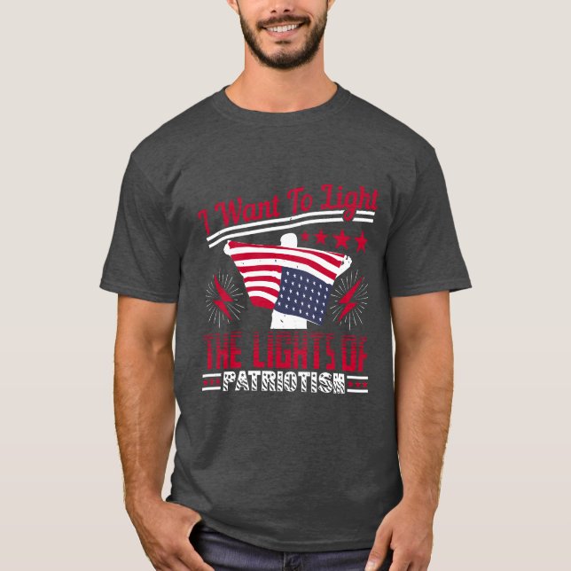 Camiseta Quiero encender la llama del patriotismo (Anverso)