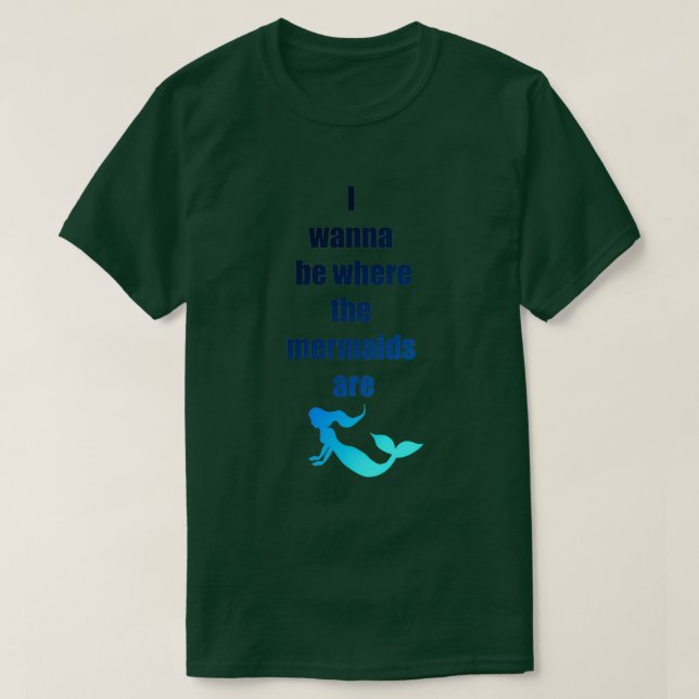 Camiseta Quiero estar donde están las sirenas (Diseño del anverso)