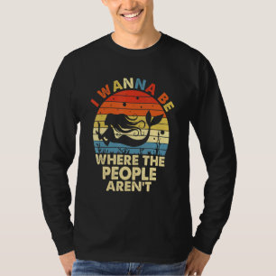 Camiseta Quiero Estar Donde La Gente Arente Sirena Vintage