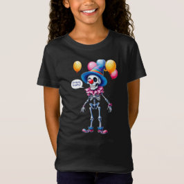 Camiseta ¡Quiero fiesta! Esqueleto con traje de payaso, Hal