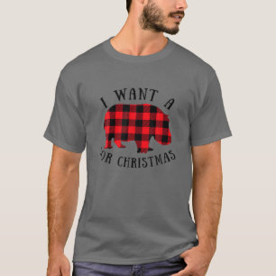 Camiseta Quiero Hipopótamo Para Navidades Divertidos Hippo