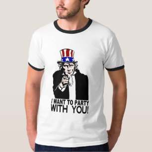 CAMISETA QUIERO IR DE FIESTA CON USTED