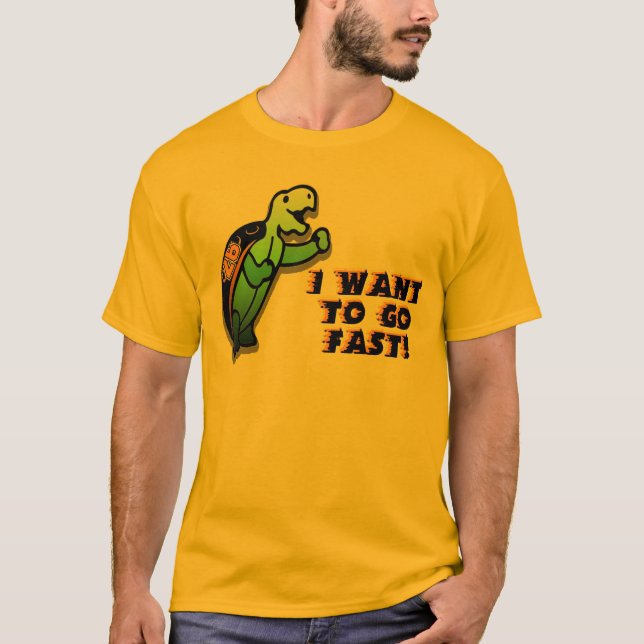 Camiseta Quiero ir rápidamente (Anverso)