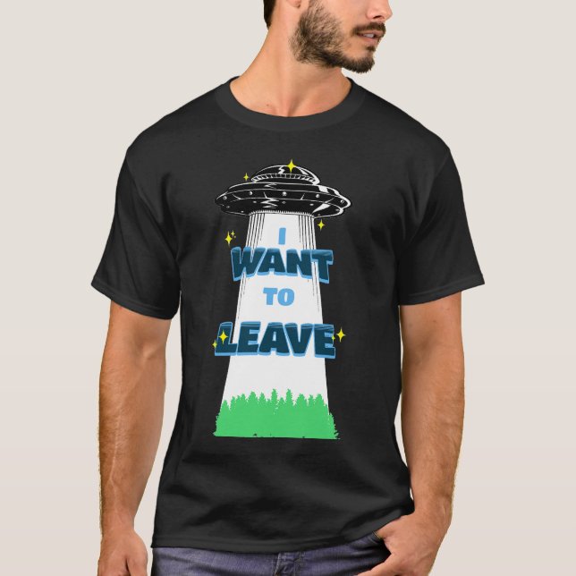 Camiseta quiero irme al espacio (Anverso)