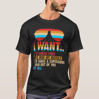Camiseta Quiero liberarme para ir en bicicleta todo