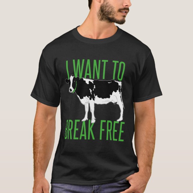 Camiseta quiero liberarme - vaca (Anverso)