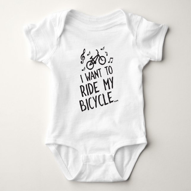 Camiseta Quiero montar mi bicicleta (Anverso)