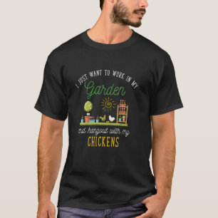 Camiseta Quiero Pasar El Rato Con Mis Gallinas Granjero Jar