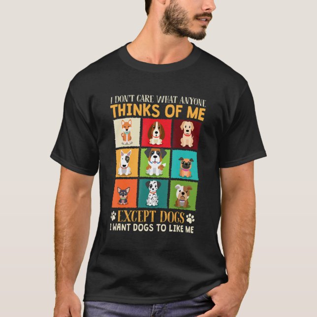 Camiseta Quiero Que A Los Perros Les Guste Mi Papá Perro Ga (Anverso)