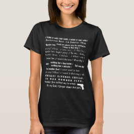 Camiseta Quiero que así sea la obra maestra sarcástica de b