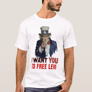Camiseta Quiero que "LIBEREN A LEVI".