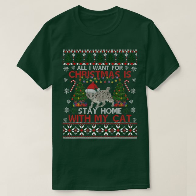 Camiseta Quiero que los Navidades se queden en casa con mi  (Diseño del anverso)