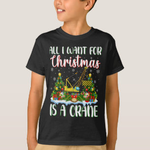 Camiseta Quiero Que Los Navidades Sean Luces De Árbol Crane
