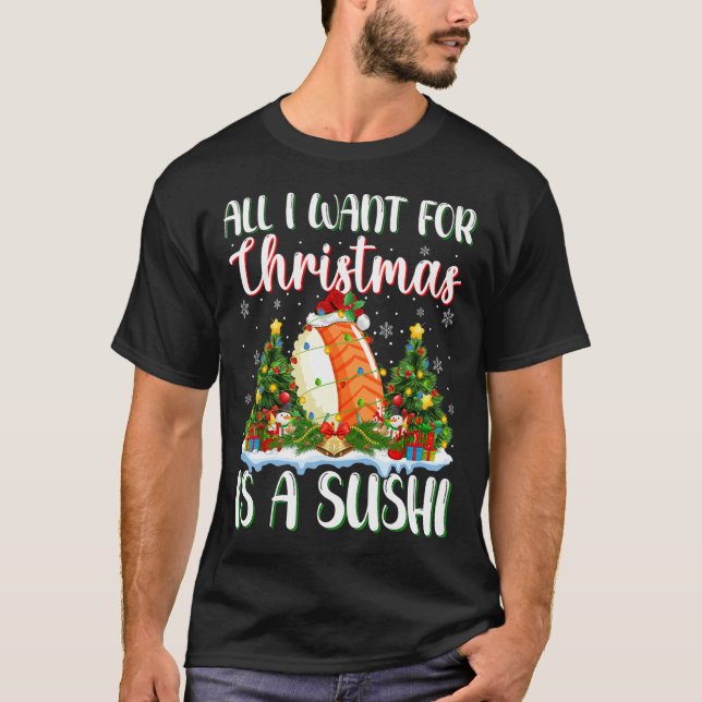 Camiseta Quiero que los Navidades sean luces de árbol de na (Anverso)