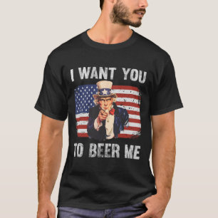Camiseta Quiero que me emborrachen divertido patriótico EE.