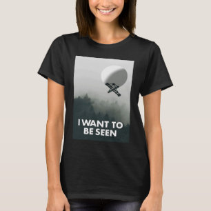 Camiseta Quiero que me vean globo espía chino