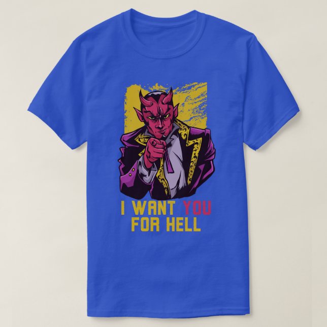Camiseta Quiero que seas el diablo tío Sam (Diseño del anverso)