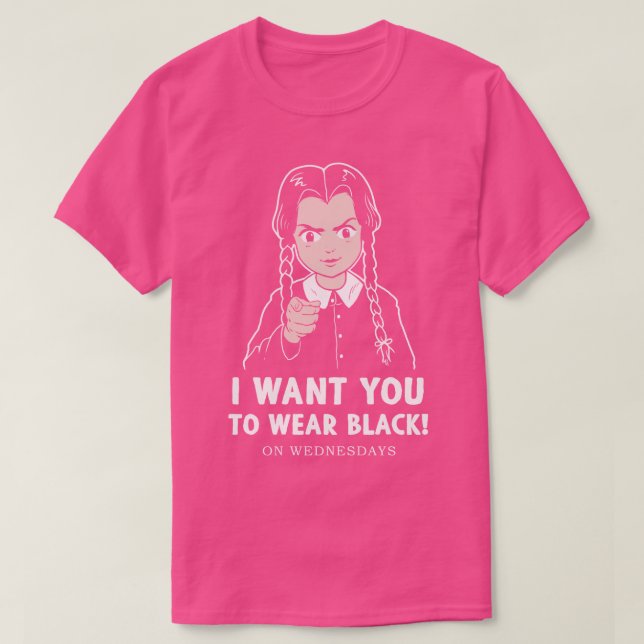 Camiseta Quiero que te pongas negro (Diseño del anverso)