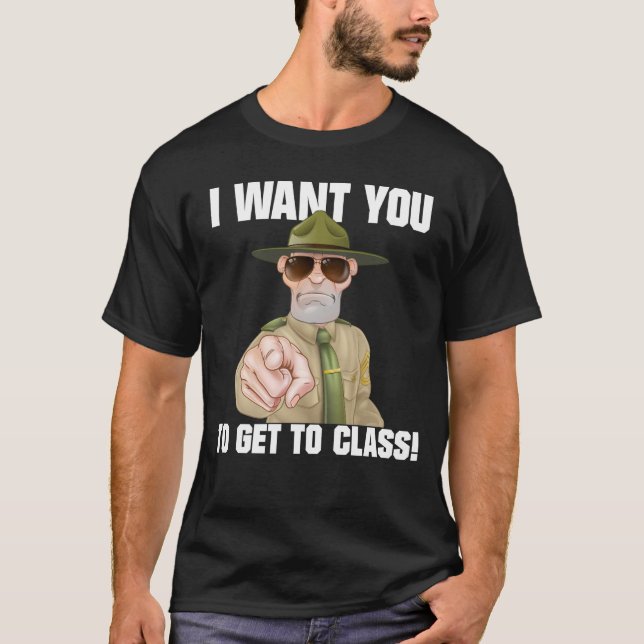 Camiseta Quiero que vuelvas a la escuela para profesores (Anverso)