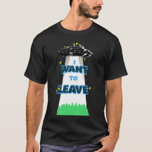 Camiseta Quiero quedarme en el espacio