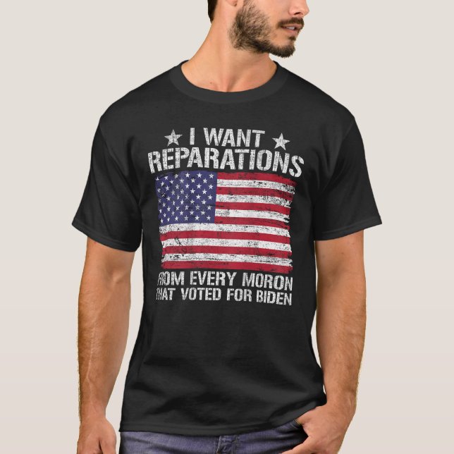 Camiseta Quiero Reparaciones De Cada Mañana Que Votaron Por (Anverso)