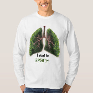 CAMISETA QUIERO RESPIRAR - DETENER LA CONTAMINACIÓN AÉREA
