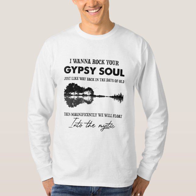 Camiseta Quiero Rock Tu Guitarra Hippie Soul Gitano (Anverso)