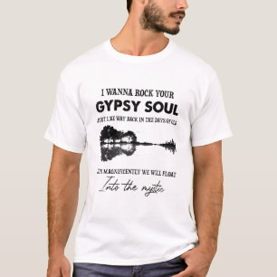 Camiseta Quiero Rock Tu Guitarra Hippie Soul Gitano