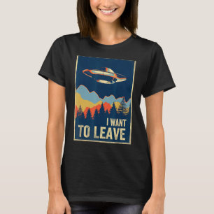 Camiseta Quiero Salir Del Área De La Camisas 51 OVNI Extran
