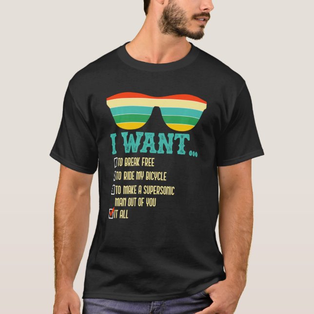 Camiseta Quiero Salir En Libertad Para Montar Mi Bicicleta  (Anverso)