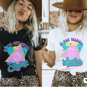 Camiseta Quiero Ser Mi Amante Divertido Retro 90s Despedida