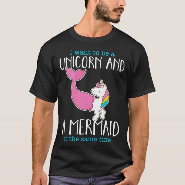 Camiseta Quiero Ser Un Costum Animal De La Sirenita De Unic (Anverso)