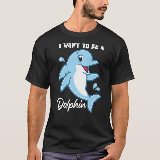 Camiseta Quiero Ser Un Delfín (Anverso)