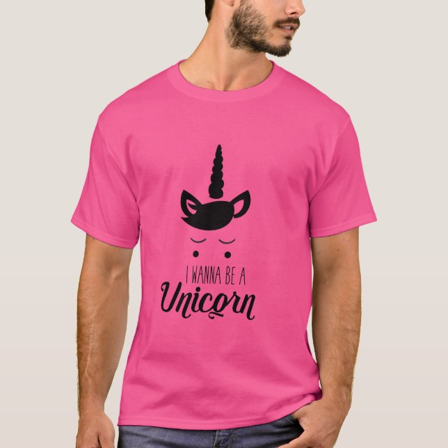 Camiseta Quiero Ser Unicornio (Anverso)