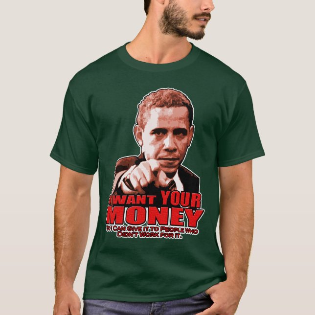 Camiseta Quiero SU DINERO (Anverso)