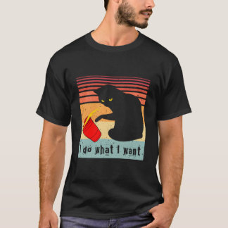Camiseta ¿Quiero Taza Roja Gato Negro Mi Gato