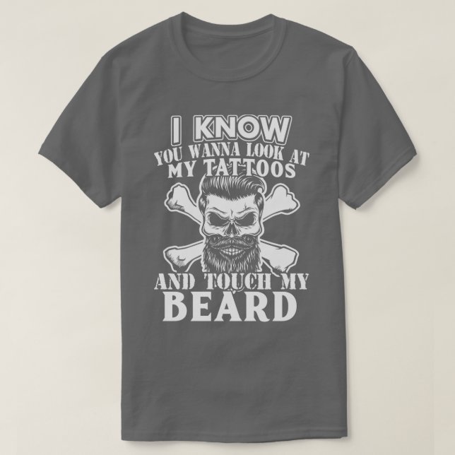 Camiseta Quiero tocar mi barba 1 (Diseño del anverso)