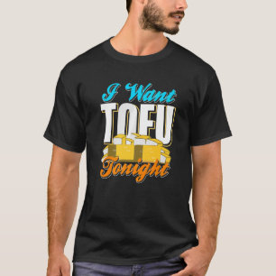 Camiseta Quiero TOFU Esta Noche Retro Guay Vegan Designs Pr